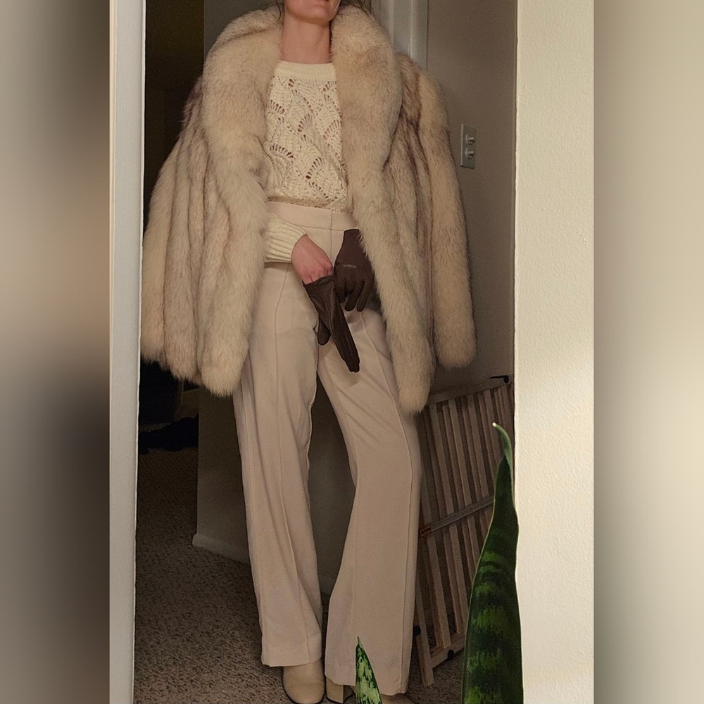 Vintage Aspen Blue Fox Fur coat
